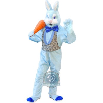 Deluxe Blue Easter Bunny Mascot Costume