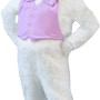 Adult Lightweight White Easter Bunny Mascot Costume