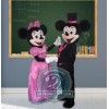 Realistic Mickey & Minnie Mascot Costume