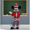 Realistic Christmas Mickey Mascot Costume