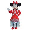 Realistic Christmas Minnie Mascot Costume