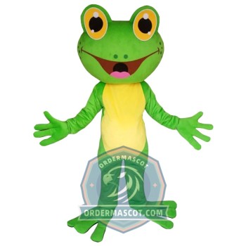 Happy Frog Mascot Costume