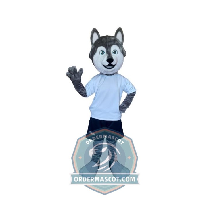 Realistic Lightweight Wolf Mascot Costume