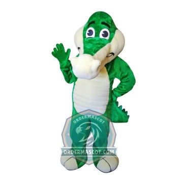 Realistic Friendly Crocodile Mascot Costume