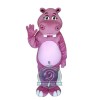 Pink Hippo Mascot Costume