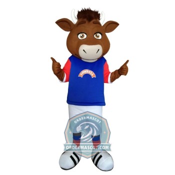 Friendly Lightweight Bull Mascot Costume