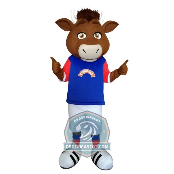 Friendly Lightweight Bull Mascot Costume
