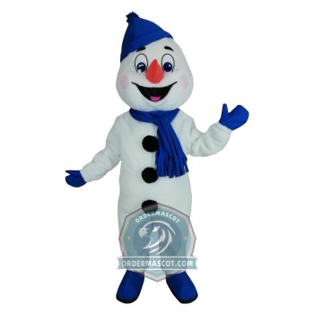 Friendly Lightweight Snowman Mascot Costume