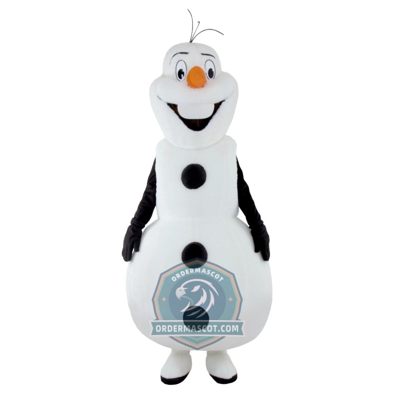 Friendly Lightweight Olaf Snowman Mascot Costume