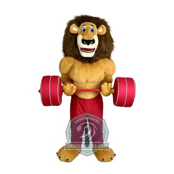 Power Lion Mascot Costume