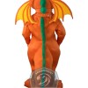 Happy Orange Dragon Mascot Costume