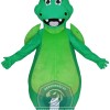Happy Lightweight Green Dragon Mascot Costume
