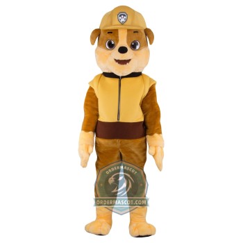 Deluxe Paw Patrol Rubble Dog Mascot Costume