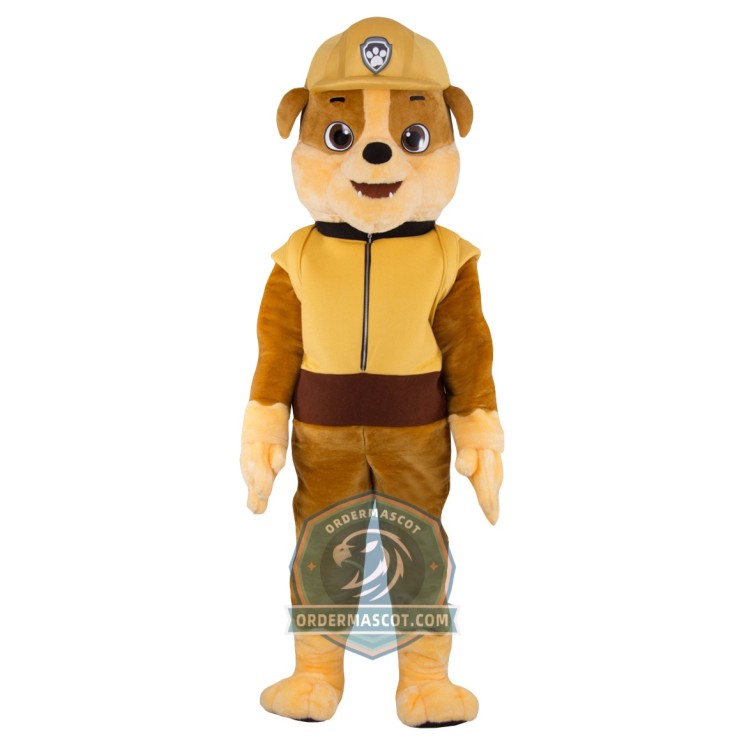 Deluxe Paw Patrol Rubble Dog Mascot Costume
