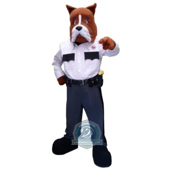 Police Bulldog Mascot Costume