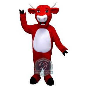 Deluxe Red Bull Mascot Costume