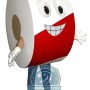 Roll Paper Mascot Costume