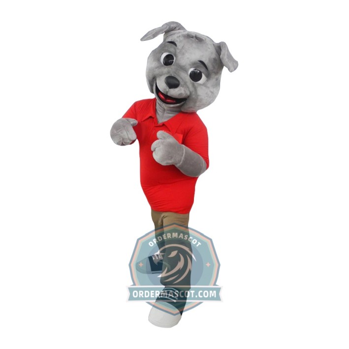 Cute Bulldog Mascot Costume