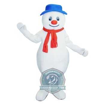 Friendly Lightweight Snowman Mascot Costume For Adult