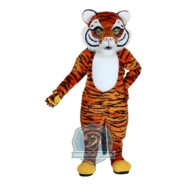 Cute Realistic Tiger Mascot Costume