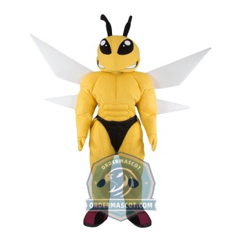 Power Muscular Bee Mascot Costume