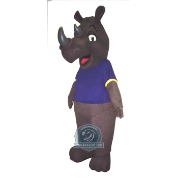 Friendly Lightweight Rhino Mascot Costume