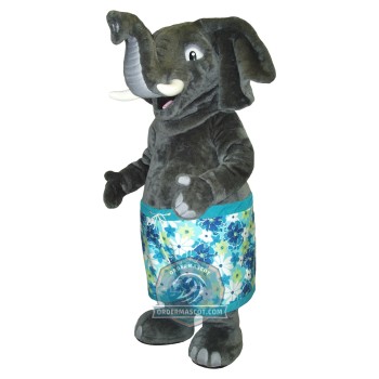 Realistic Elephant Mascot Costume