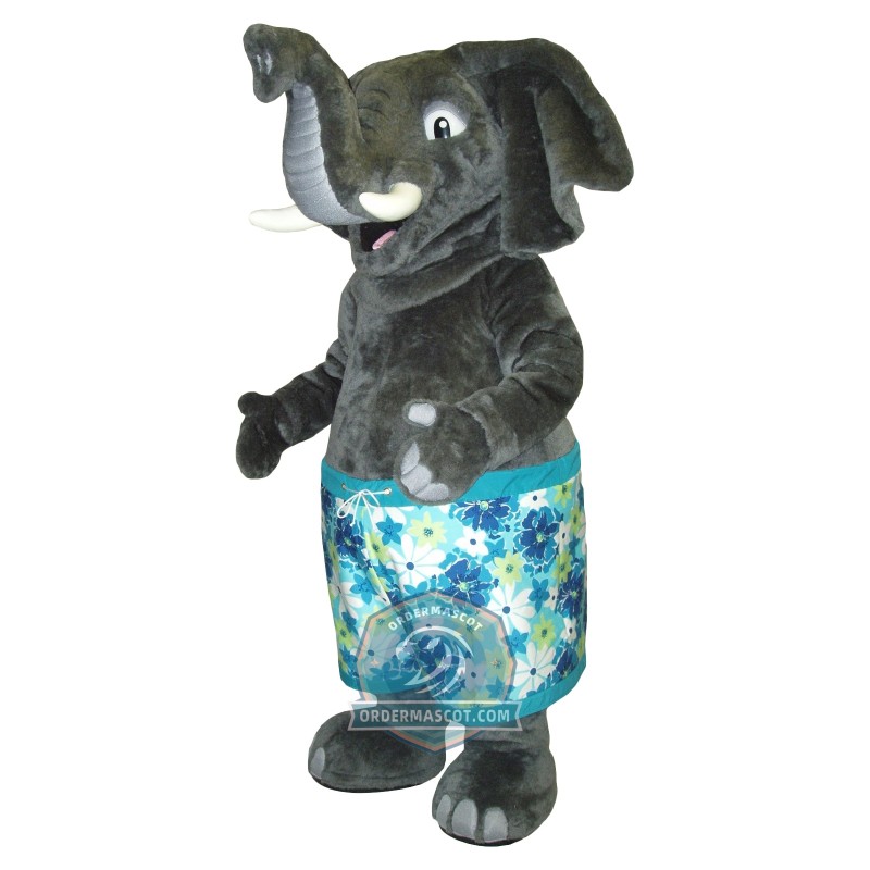 Realistic Elephant Mascot Costume