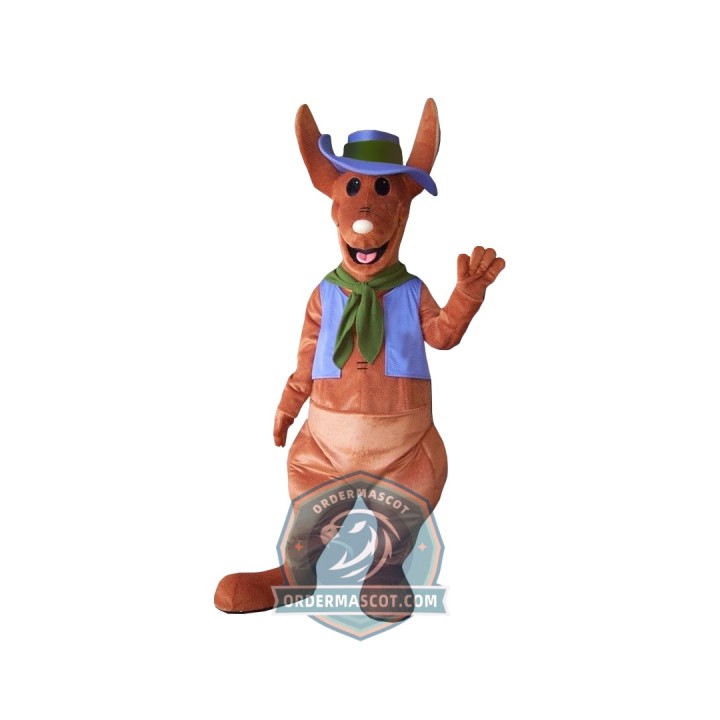 Friendly Kangaroo Mascot Costume