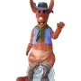 Friendly Kangaroo Mascot Costume