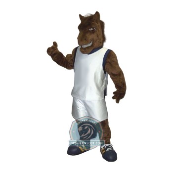 Sport Brown Horse Mascot Costume