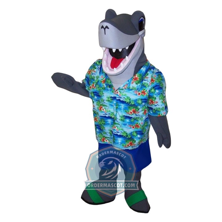Happy Shark Mascot Costume