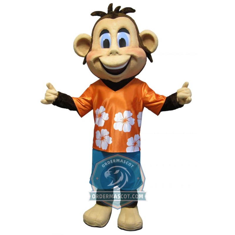 Realistic Friendly Monkey Mascot Costume