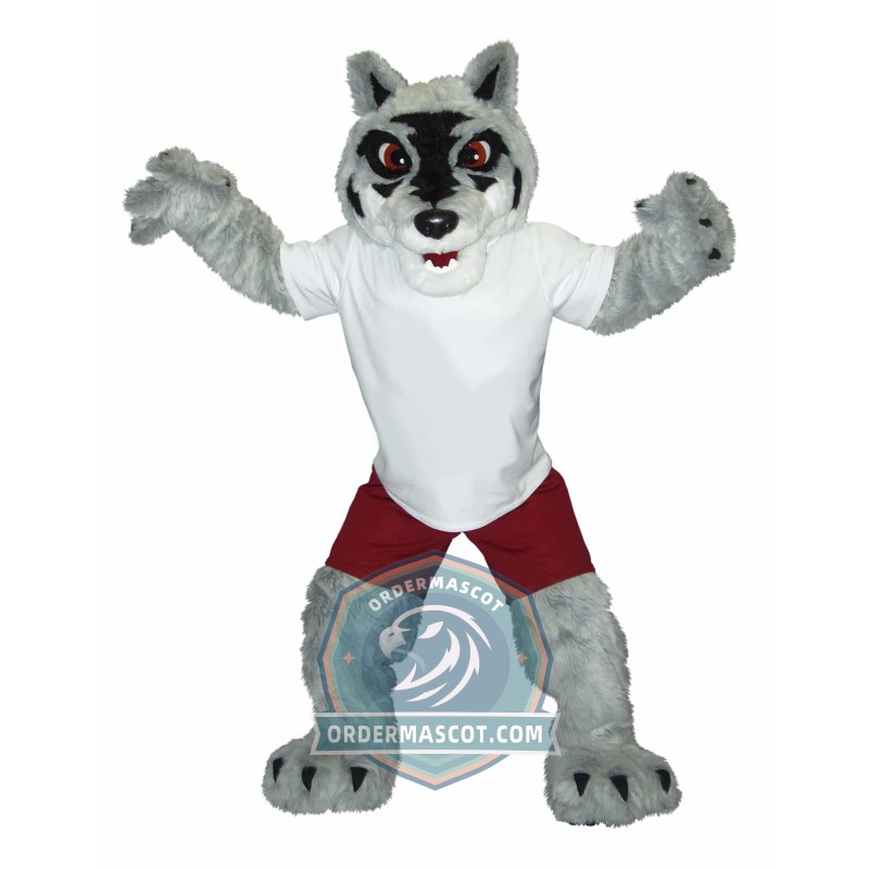 Realistic Sport Lightweight Wolf Mascot Costume