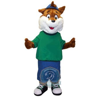 Happy Lightweight Fox Mascot Costume