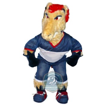 Realistic Mustang Mascot Costume