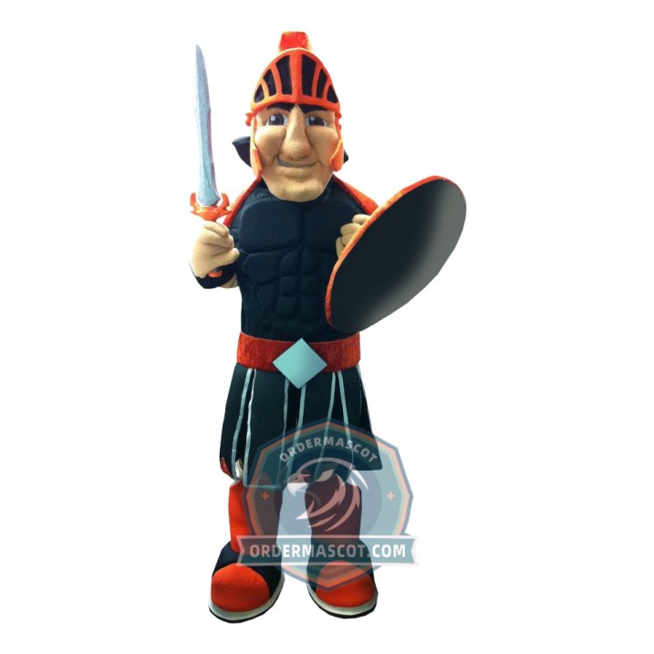 Spartan Warrior Knight Mascot Costume