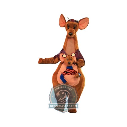 Cartoon Kangaroo Mascot Costume