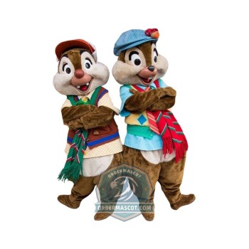 Happy Chip & Dale Chipmunk Mascot Costume