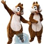 Happy Lightweight Chip & Dale Chipmunk Mascot Costume