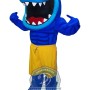 Fierce Blue Shark Mascot Costume