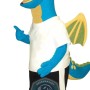 Friendly Blue Dragon Mascot Costume For Adult