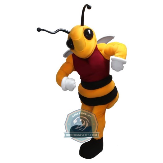 Amazing Power Muscular Bee Mascot Costume