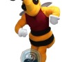 Amazing Power Muscular Bee Mascot Costume