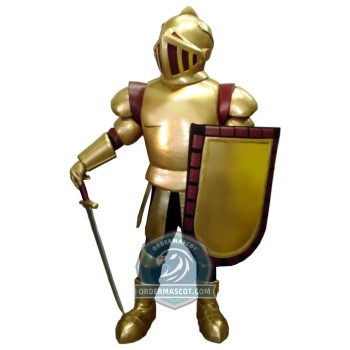 Golden Knight Mascot Costume
