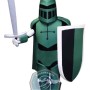 Green Knight Mascot Costume