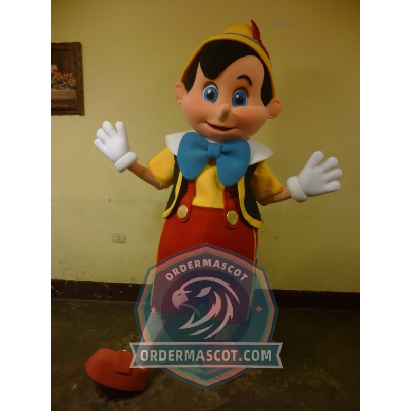 Happy Pinocchio Mascot Costume