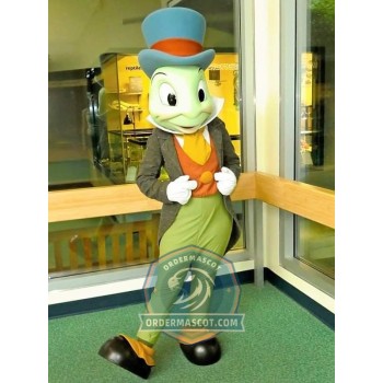 Happy Jiminy Cricket Mascot Costume