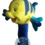 Cartoon Flounder Fish Mascot Costume