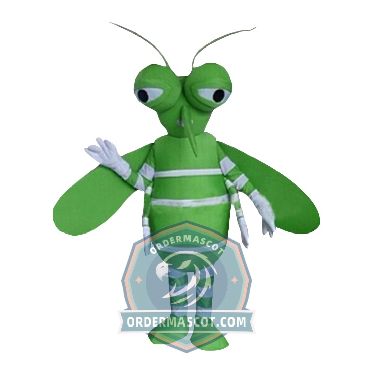 Green Mosquito Mascot Costume